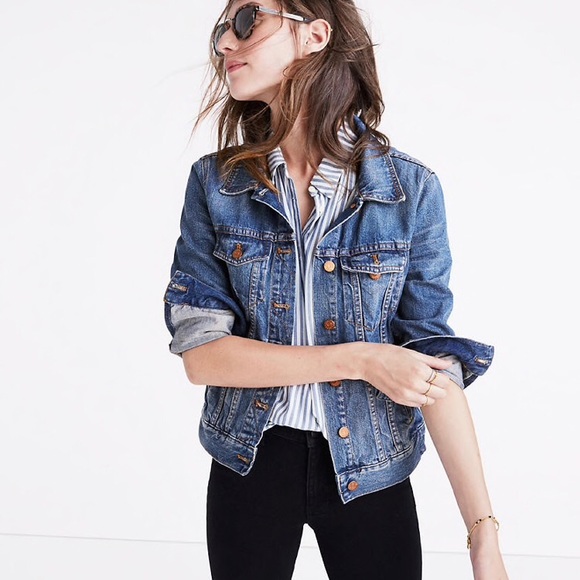 Madewell Jean Jacket, Storm Cloud Wash, XS